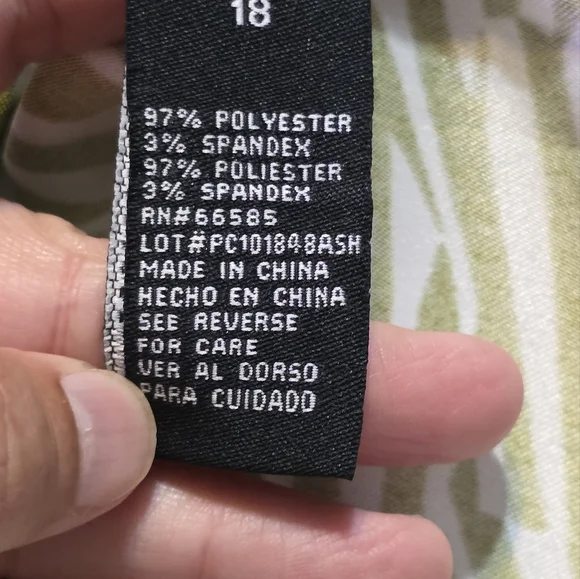 Perceptions Sleeveless Abstract Print Midi Dress Lime & White Size 18 - Picture 12 of 14